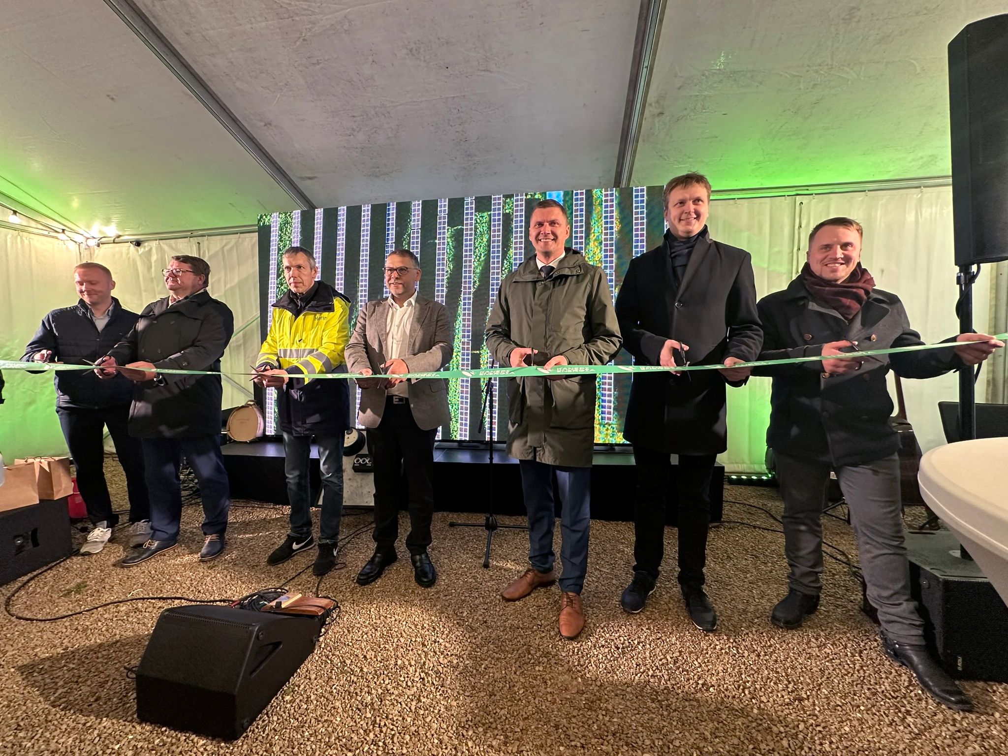 Kanepi päikese- ja energiasalvestusjaama avamistseremoonia