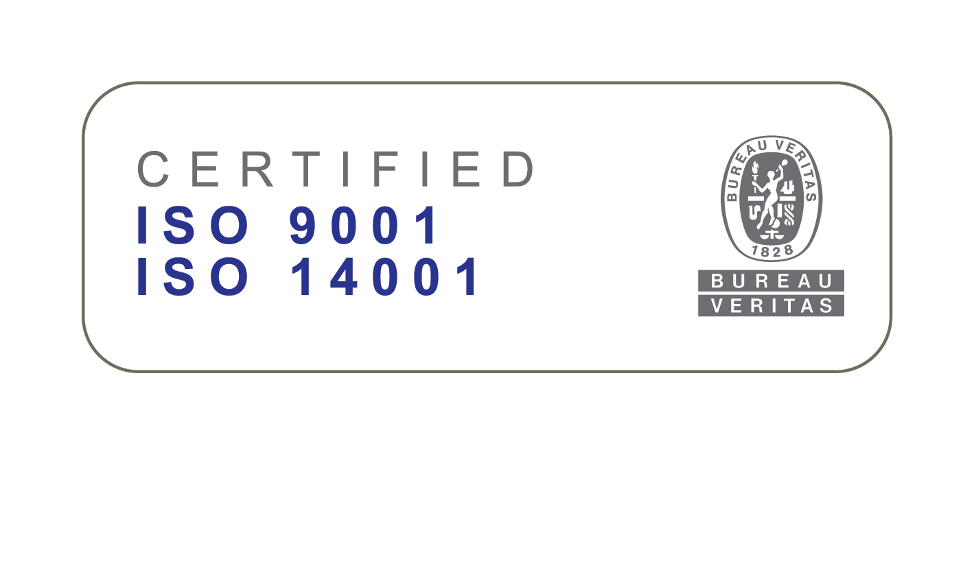 Sertifitseeritud ISO 9001 ja ISO 14001 - Bureau Veritas